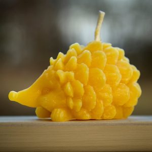 Pure Handmade Beeswax Candle - Hedgehog
