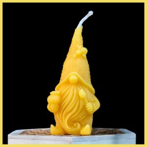 Pure Handmade Beeswax Candle - Honey Gonk