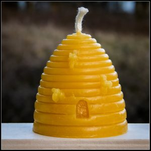 Pure Handmade Beeswax Candle - Skep